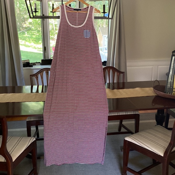 Tommy Hilfiger Maxi Dress! Adorable! Great stripes!  Size L! Excellent condition - Picture 2 of 6
